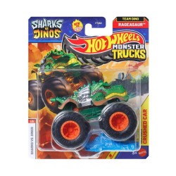 Mattel Hot Wheels Monster Trucks: Shark vs. Dinos - Rageasaur Die-Cast Vehicle (JCD74)