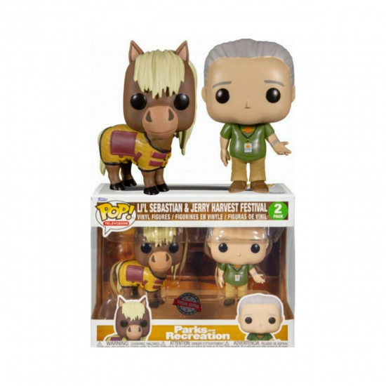 Funko Pop! 2-Pack Television: Parks and Recreation - Li'l Sebastian & Jerry Harvest Festival (Special Edition) Vinyl Figures