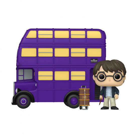 Funko Pop! Rides Super Deluxe: Harry Potter - Harry Potter with Knight Bus #139 Vinyl Figure