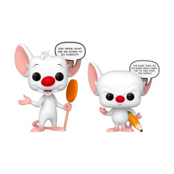 Funko Pop! 2-Pack Animation Sayings: Pinky & The Brain (Glows in The Dark) (Special Edition) Vinyl Figures