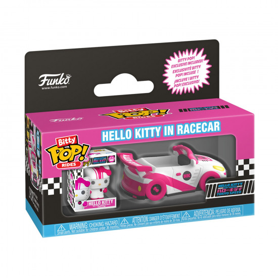 Funko Bitty Pop! Rides: Hello Kitty and Friends Tokyo Speed - Hello Kitty in Racecar Vinyl Figures
