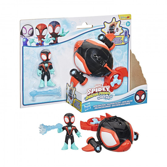 Hasbro Disney Jr. Marvel: Spidey And His Amazing Friends Waterwebs - Spin Dolphin Figure & Vehicle (G1465) *