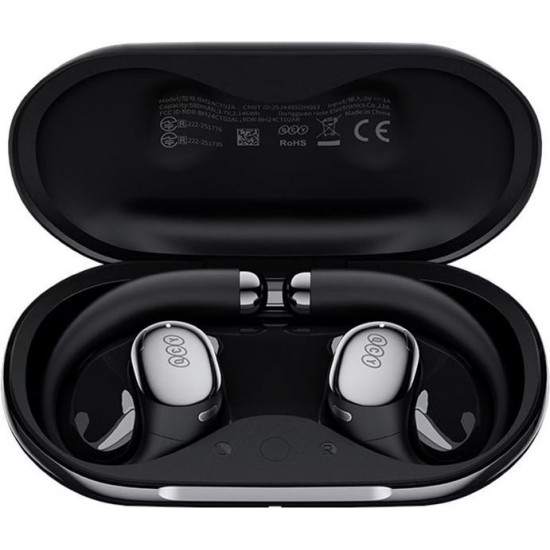 QCY Crossky R70 Black (CT-02) Open Ear Wireless Headphones BT 6.0 SBC/AAC/LDAC 52 hours Hi-Res Audio