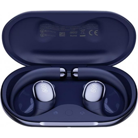 QCY Crossky R70 Blue (CT-02) Open Ear Wireless Headphones BT 6.0 SBC/AAC/LDAC 52 hours Hi-Res Audio