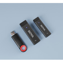 Boya BY-W4 Ultracompact 2.4GHz Four-Channel Wireless Microphone System (4 person vlog)