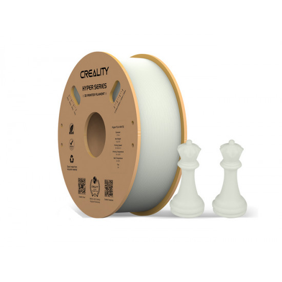 Creality Hyper PLA white 3D Printer Filament, High Speed, 1 kg Spool1.75