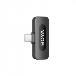 BOYA BY-V30 Mobile Wireless Mic for Android iPhone (USB-C) 2 person vlog w charging case 100m 36h