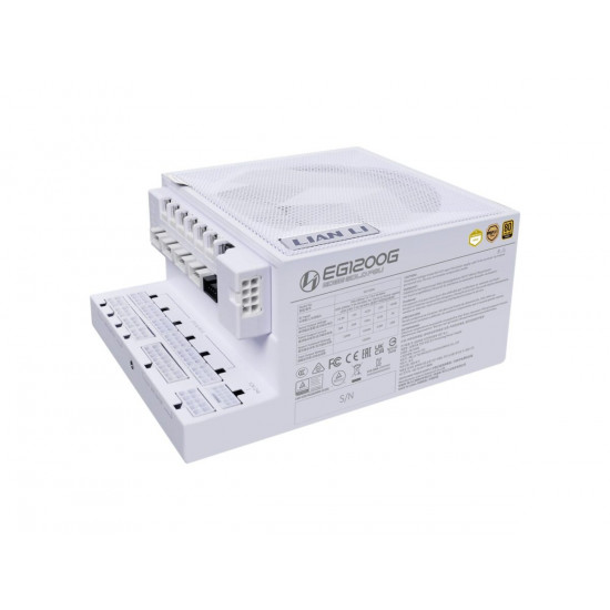 Lian Li Edge 1200W White 80+ Gold (with USB HUB), Fully Modular ATX PSU