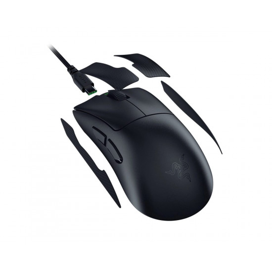 Razer DEATHADDER V4 PRO BLACK - 56g Wireless Gaming Mouse - Ergonomic - 120 Hours Battery - 45K DPI