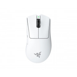 Razer DEATHADDER V4 PRO WHITE - 57g Wireless Gaming Mouse - Ergonomic - 120 Hours Battery - 45K DPI