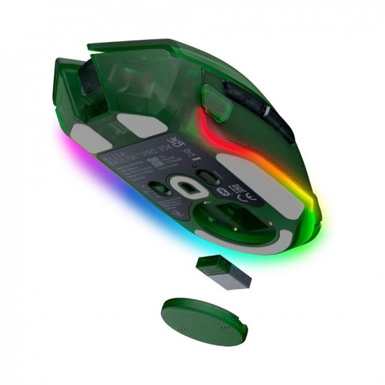 Razer BASILISK V3 PRO 35K Phantom Green - WIRELESS - Optical Switches - Tilt Wheel - 11 Buttons