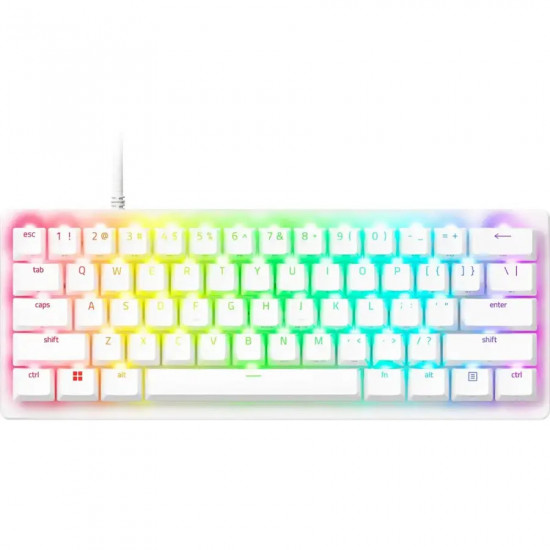 Razer HUNTSMAN V3 PRO MINI WHITE ANALOG -  60% Optical Gaming Keyboard - Rapid Trigger - US Layout