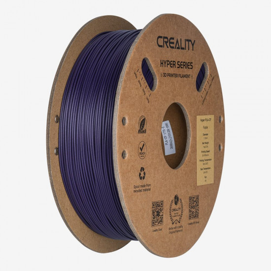 Creality Hyper PLA-CF Purple Carbon Fiber 3D Printer Filament, High Strength, 1 kg Spool1.75