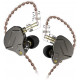 KZ ZSN PRO Grey No Mic - IEM 3,5 In Ear Monitor Earphones, Dynamic Hybrid Dual Driver 1BA+1DD