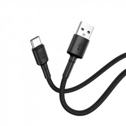 QCY USB-A to Type-C braided wire Cable Fast Charging  Data, 60W TPE+ high densidy 1,2m