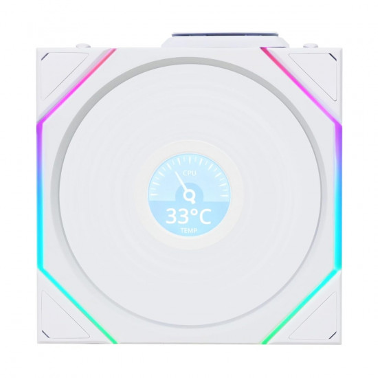 Lian Li UNI FAN TL-LCD Wireless Reverse 120 White (1pc) Case Fan