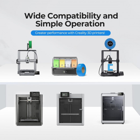 Creality CR-PETG Value Pack 4kg - No Reel - 2x Black & 2x White 3D Printer Filament Refill