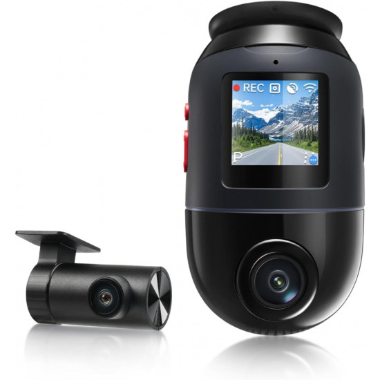 70mai Dash Cam 4K Omni 360° + Reaview Full View with Dual Sony STARVIS 2, AI 2.0  4G LTE (X800-2)