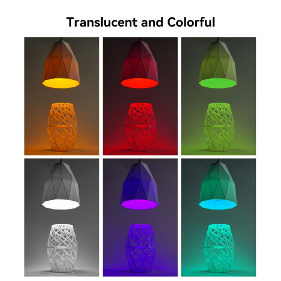 Creality Hyper-PETG Value Pack 2kg 2x Transparent 3D Printer Filament, fast print, 2kg 1.76