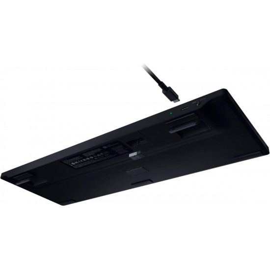 Razer BlackWidow V4 Low Profile HyperSpeed - Wireless / Bluetooth RGB Gaming Keyboard -Green Switch