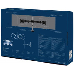 Arctic Z2 (Gen 3) - Dual Monitor Arm with 4-Port USB Hub in black color