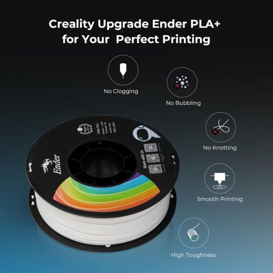 CREALITY EN-PLA+ Green Ender 3D Printer Filament Strength 34MPA Bend 77MPa 1 kg Spool1.75