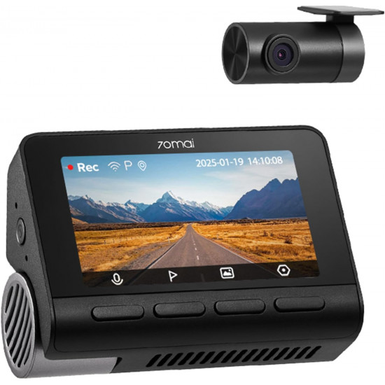 70mai A800SE-1 Front & Rear Dash Cam 4k w. 3inch screen set w. Rearview Cam - 2160p 140FOV