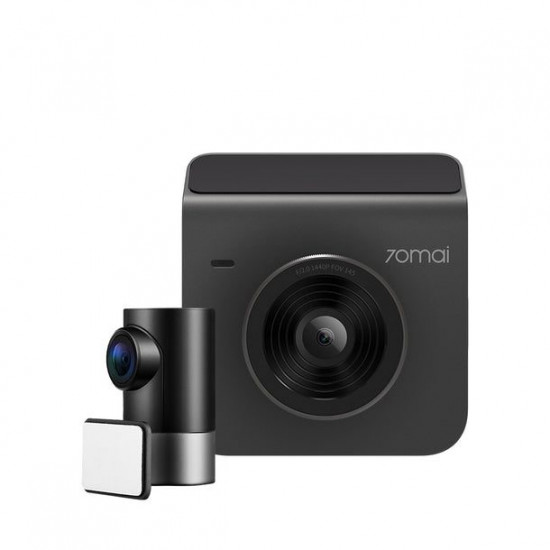 70mai A400-1 Dash Cam Grey w. Screen set w. Rearview cam RC09 - 1440P, 145FOV, 500mAh Car Camera