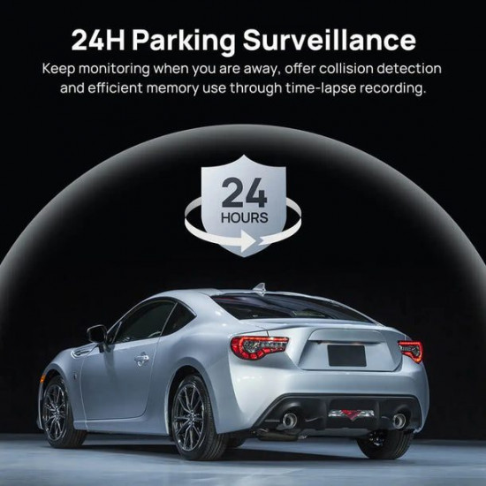 70mai A510-1 Front & Rear Dash Cam w. Screen set w. RC11 Rearview Cam - 1600p, 3k pic, Loop rec Car