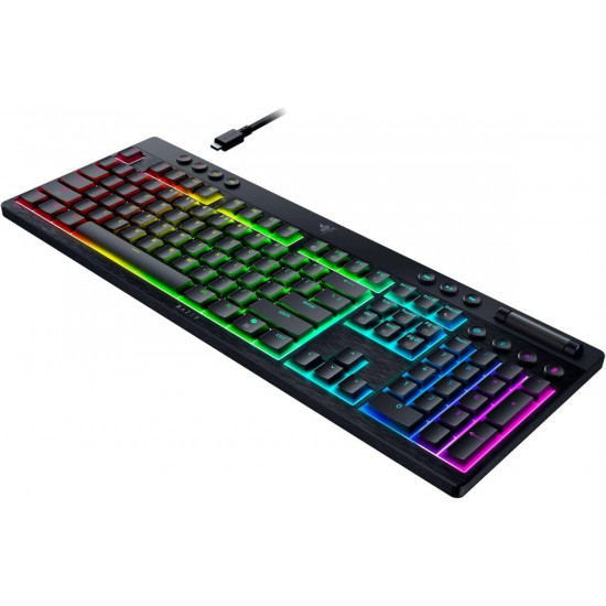 Razer BlackWidow V4 Low Profile HyperSpeed - Wireless / Bluetooth RGB Gaming Keyboard -Green Switch