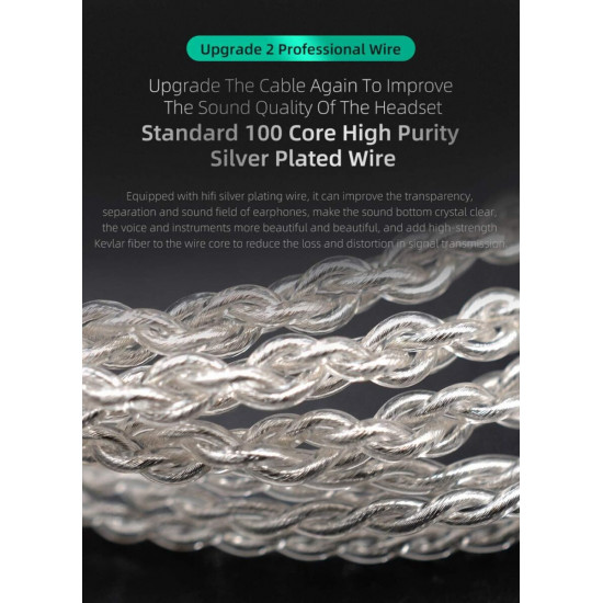 KZ ZST X Purple With Mic - IEM 3,5 In Ear Monitor Earphones, Dynamic Hybrid Dual Driver 1BA+1DD,  2x