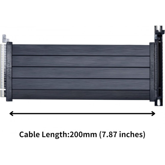 Lian Li PCIe 5.0 RISER CABLE 200mm - Black