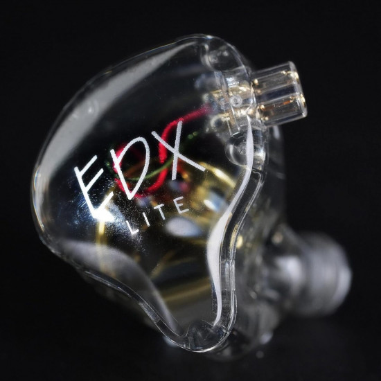 KZ EDX LITE Transparent Grey NO MIC - IEM 3,5 In Ear Monitor Earphones, Super-Linear, HIFI bass, Noi