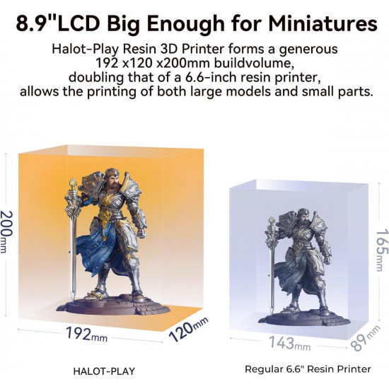 Creality Halot Play - 4k Piocreat Resin Printer fast 60mm/h 130x82x160mm