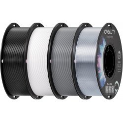 Creality CR-PETG Value Pack 4kg - Black & White & Grey & Transparent 3D Printer Filament