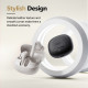 QCY Buds ANC Cream Grey (HT15) - 45db ANC TWS Earbuds 35h 5 mic ENC, ear-canal adaptive tech,