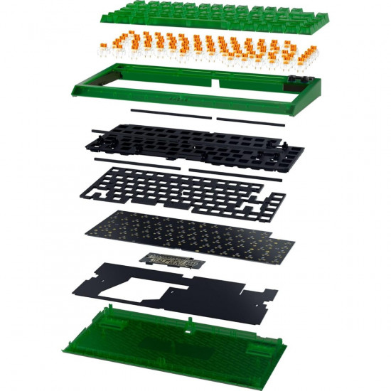 Razer BLACKWIDOW V4 75% Phantom Ed. - Mechanical - RGB - Hot-Swappable - Orange Tactile Switches