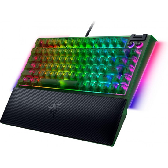 Razer BLACKWIDOW V4 75% Phantom Ed. - Mechanical - RGB - Hot-Swappable - Orange Tactile Switches