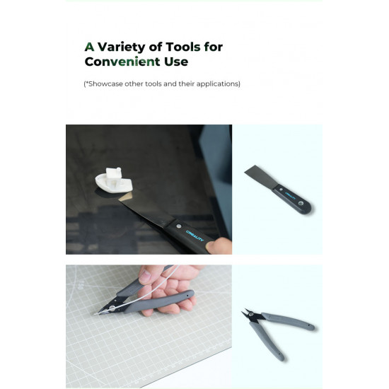 Creality 3D Printer Tool Wrap Kit Pro - 34 pieces of bits for screwdrivers and post-processing tools