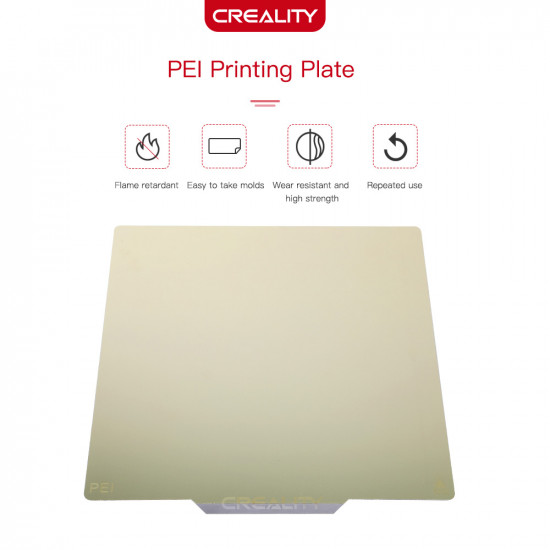 Creality PEI Plate Kit Glossy Surface 235X235X1mm for Ender-3/3 Pro/3s/Ender-5/CR20 PRO/CR20