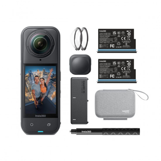 Insta360 X5 - 8K, Triple AI Chip, Action Camera Essentials Bundle