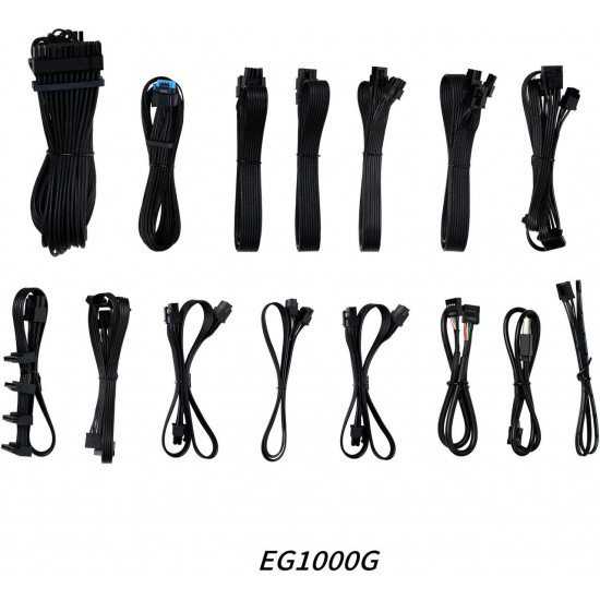 Lian Li Edge 1000W Black 80+ Gold (with USB HUB), Fully Modular ATX PSU