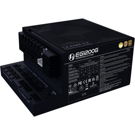 Lian Li Edge 1200W Black 80+ Gold (with USB HUB), Fully Modular ATX PSU