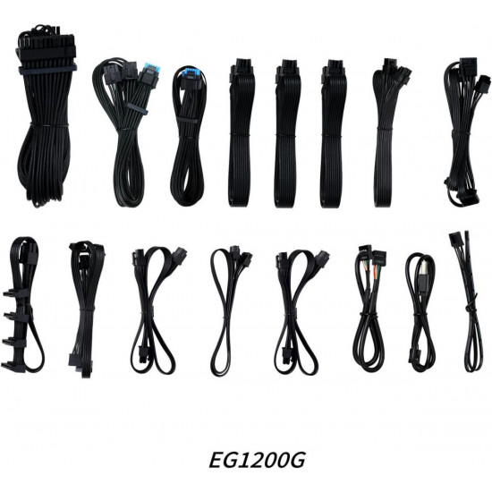 Lian Li Edge 1200W Black 80+ Gold (with USB HUB), Fully Modular ATX PSU