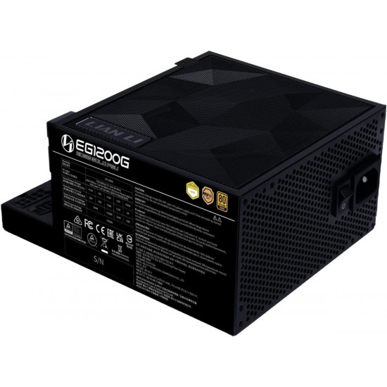 Lian Li Edge 1200W Black 80+ Gold (with USB HUB), Fully Modular ATX PSU