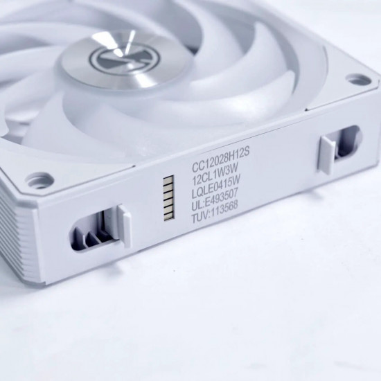 Lian Li UNI RGB FAN CL WIRELESS 120mm Reverse Blade White - (3pcs) - W/ controller - Static Pressure