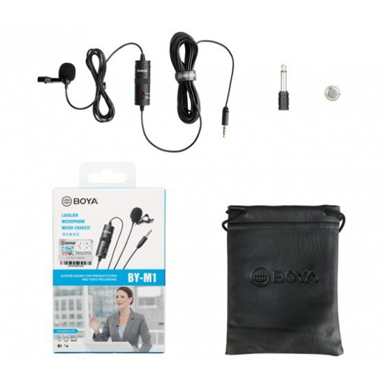 BOYA BY-M1 wired mic Universal Lavalier Microphone