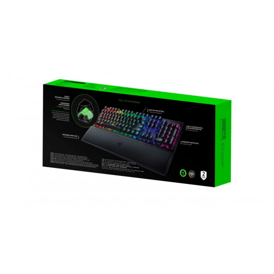 Razer BLACKWIDOW V3 - Mechanical Keyboard (Green Switch) - Wrist Rest - GR Layout