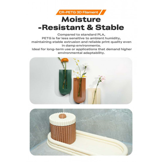 Creality CR-PETG Value Pack 4kg - 4x Black 3D Printer Filament