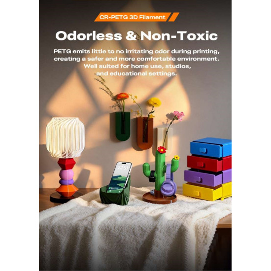 Creality CR-PETG Value Pack 4kg - 4x Black 3D Printer Filament